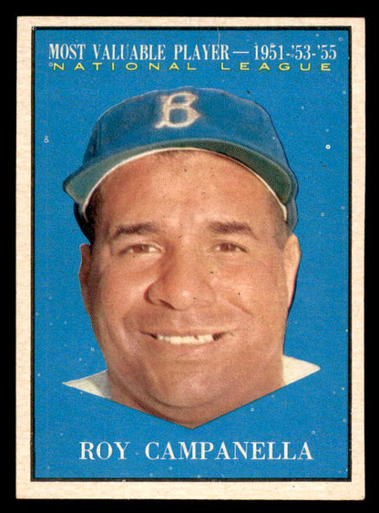 1961 Topps Baseball #480 Roy Campanella MVP Dodgers NR-MT 564923