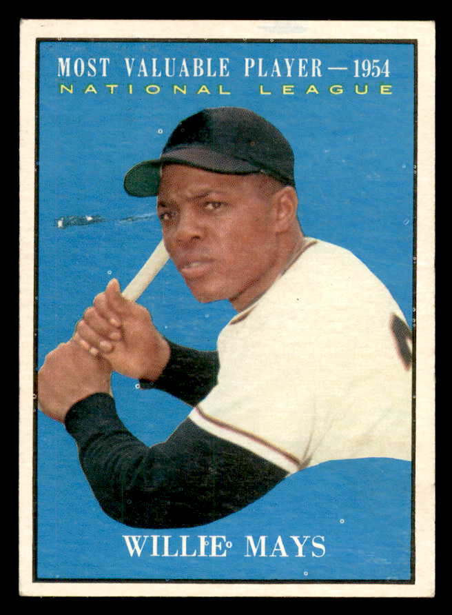 1961 Topps Baseball #482 Willie Mays MVP Giants EX-MT 564926