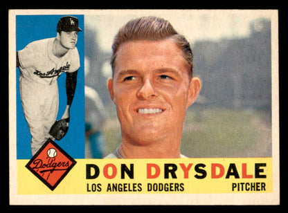 1960 Topps Baseball #475 Don Drysdale Dodgers EX-MT 564933