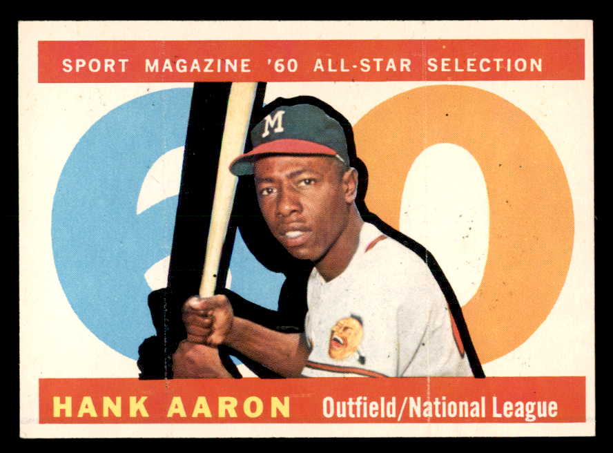 1960 Topps Baseball #566 Hank Aaron A.S. Braves NR-MT 564940