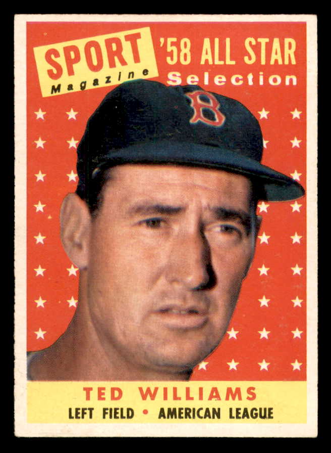 1958 Topps Baseball #485 Ted Williams A.S. Red Sox EX-MT 564944