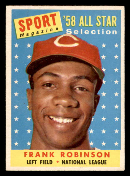 1958 Topps Baseball #484 Frank Robinson A.S. Reds EX-MT 564945