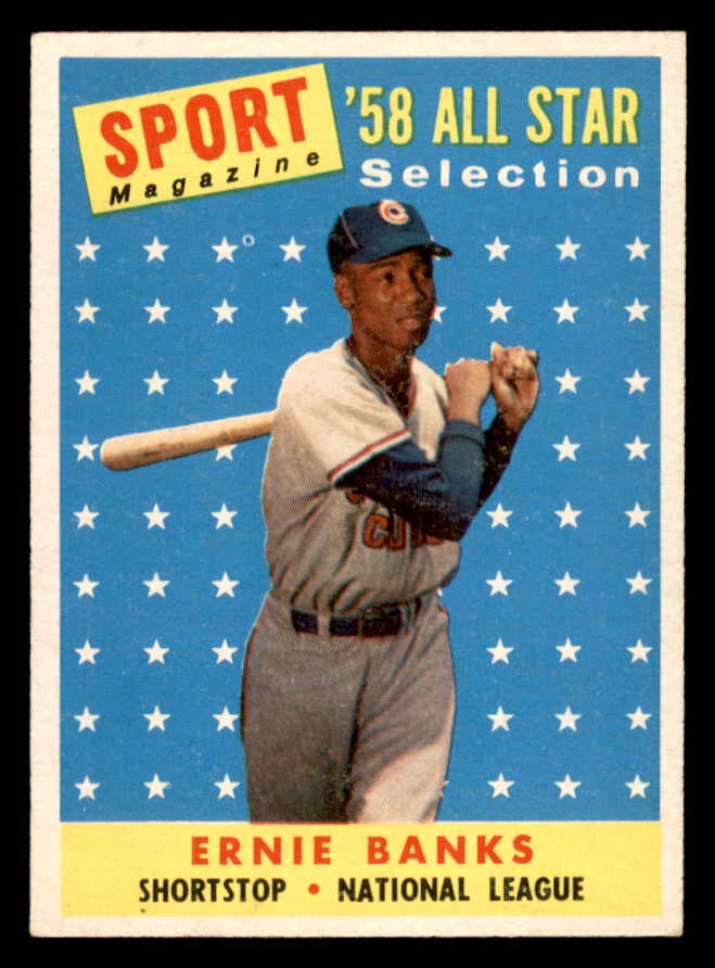 1958 Topps Baseball #482 Ernie Banks A.S. Cubs EX-MT 564946