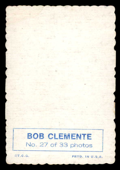 1969 Topps Baseball Deckle Edge # 27 Roberto Clemente Pirates EX-MT 564947
