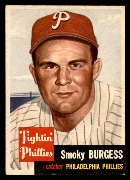 1953 Topps Baseball # 10 Smoky Burgess Phillies VG-EX 564953