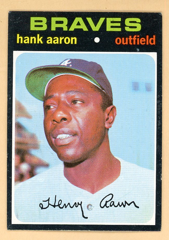 1971 Topps Baseball #400 Hank Aaron Braves EX-MT 564955