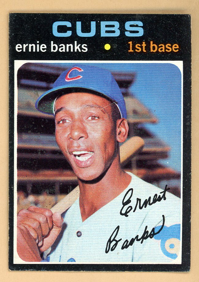 1971 Topps Baseball #525 Ernie Banks Cubs EX-MT 564956