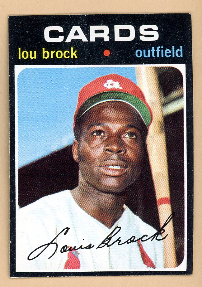 1971 Topps Baseball #625 Lou Brock Cardinals EX-MT 564959