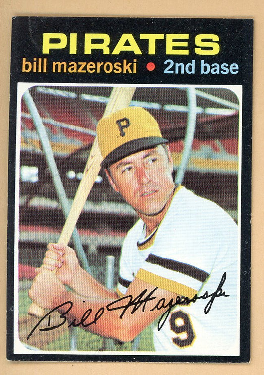 1971 Topps Baseball #110 Bill Mazeroski Pirates EX-MT 564963