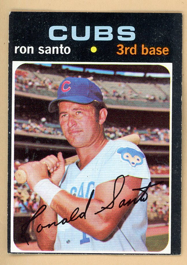 1971 Topps Baseball #220 Ron Santo Cubs EX 564966