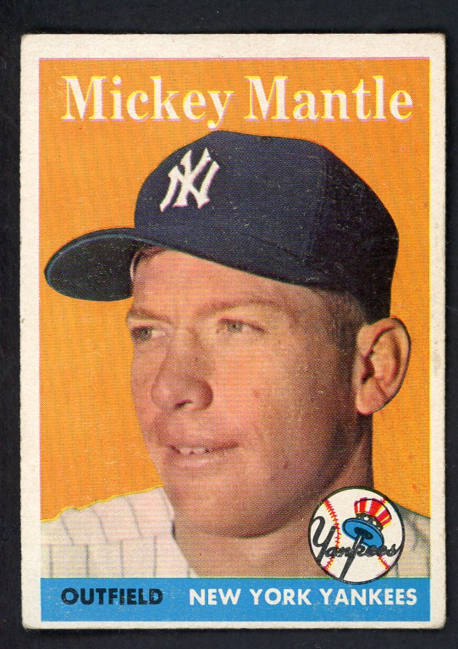 1958 Topps Baseball #150 Mickey Mantle Yankees EX 564984