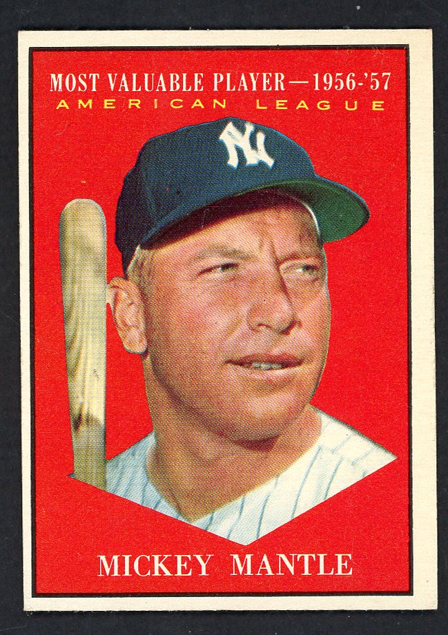 1961 Topps Baseball #475 Mickey Mantle MVP Yankees NR-MT 564985