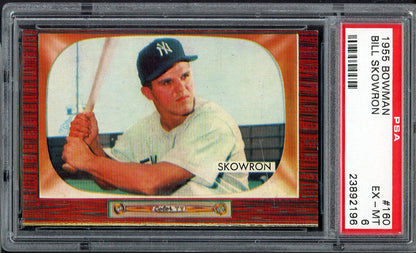 1955 Bowman Baseball #160 Bill Skowron Yankees PSA 6 EX-MT 564987