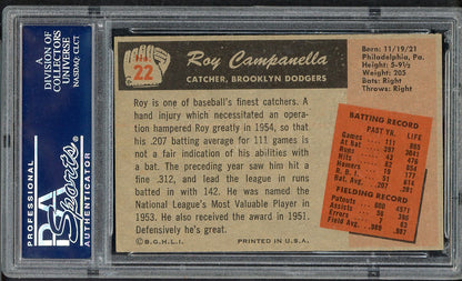 1955 Bowman Baseball # 22 Roy Campanella Dodgers PSA 5 EX 564992