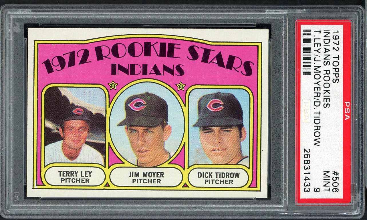 1972 Topps Baseball #506 Dick Tidrow Indians PSA 9 MINT 564994