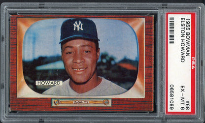 1955 Bowman Baseball # 68 Elston Howard Yankees PSA 6 EX-MT 565001
