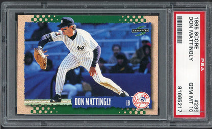 1995 Score #239 Don Mattingly Yankees PSA 10 GEM MINT crack 565004