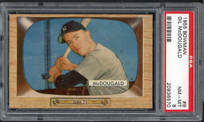 1955 Bowman Baseball #  9 Gil McDougald Yankees PSA 8 NM/MT 565006