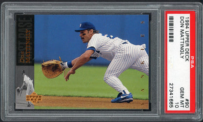 1994 Upper Deck # 90 Don Mattingly Yankees PSA 10 GEM MINT 565009
