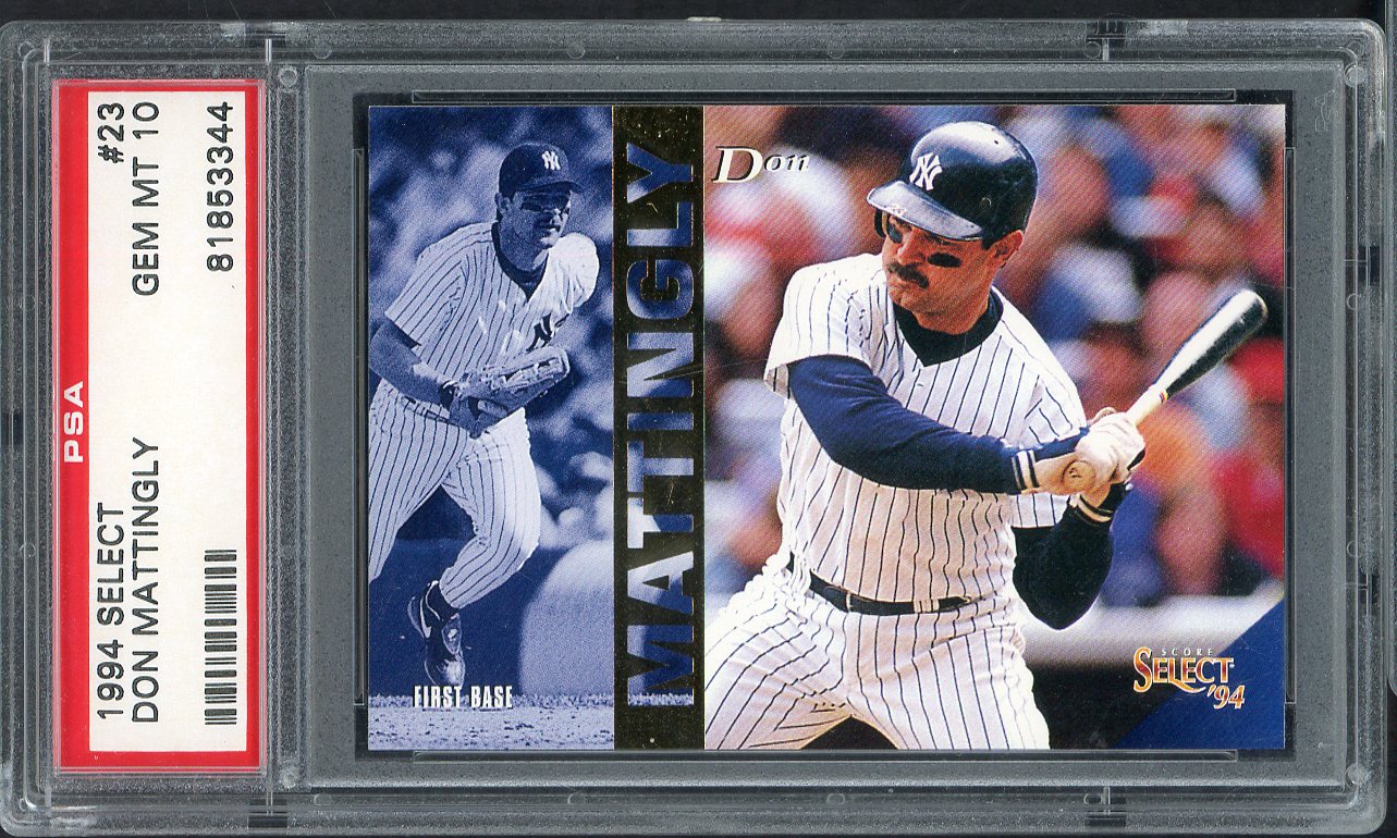 1994 Score Select # 23 Don Mattingly Yankees PSA 10 GEM MINT 565010
