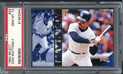 1994 Score Select # 23 Don Mattingly Yankees PSA 10 GEM MINT 565010
