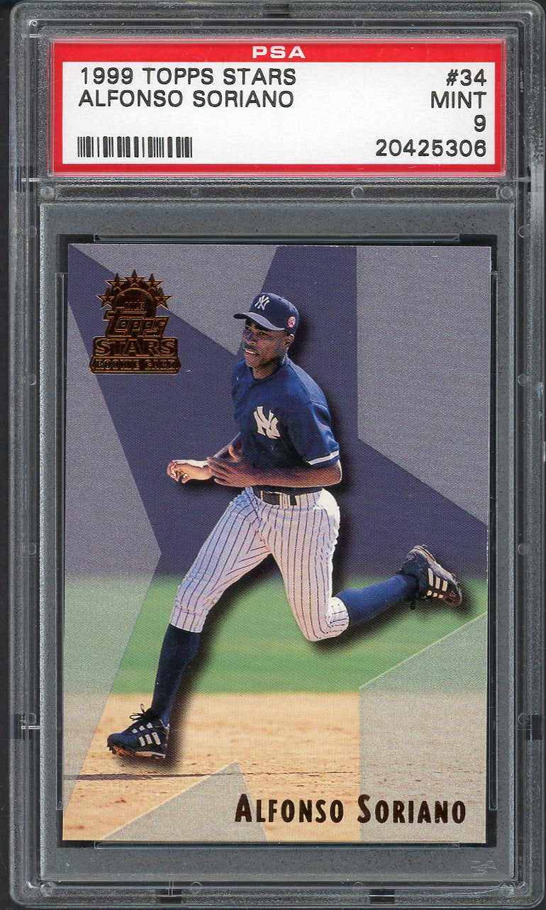 1999 Topps Stars # 34 Alfonso Soriano Yankees PSA 9 MINT 565025