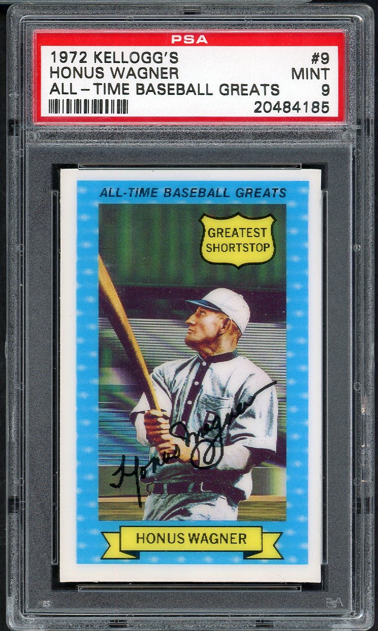 1972 Kelloggs ATG #  9 Honus Wagner Pirates PSA 9 MINT 565026