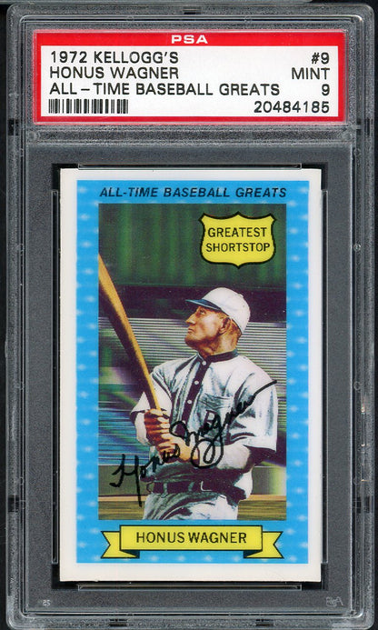 1972 Kelloggs ATG #  9 Honus Wagner Pirates PSA 9 MINT 565026