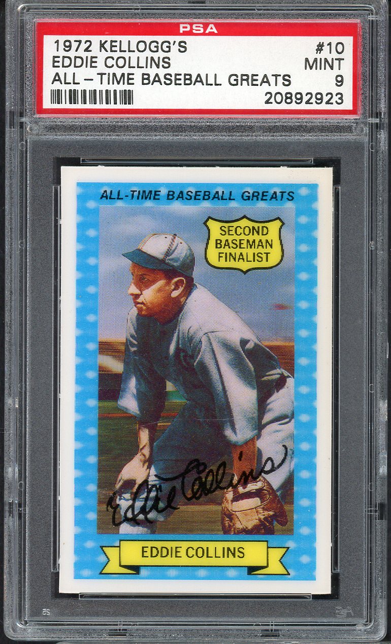 1972 Kelloggs ATG # 10 Eddie Collins White Sox PSA 9 MINT 565027