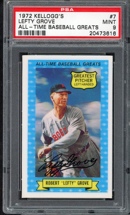 1972 Kelloggs ATG #  7 Lefty Grove Red Sox PSA 9 MINT 565035