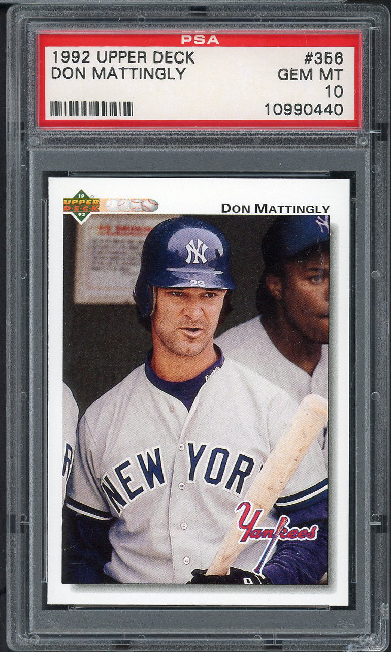 1992 Upper Deck #356 Don Mattingly Yankees PSA 10 GEM MINT 565045