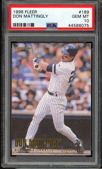 1996 Fleer #189 Don Mattingly Yankees PSA 10 GEM MINT 565047