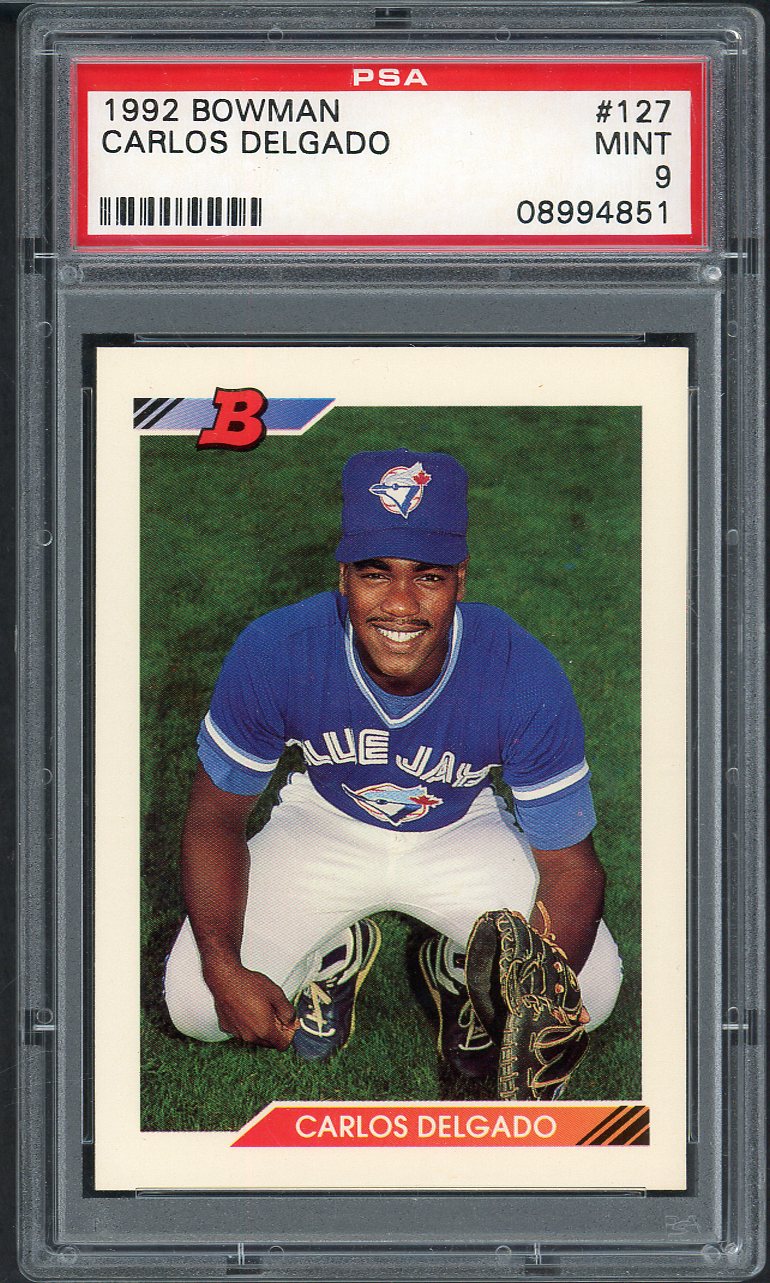 1992 Bowman #127 Carlos Delgado Blue Jays PSA 9 MINT 565050