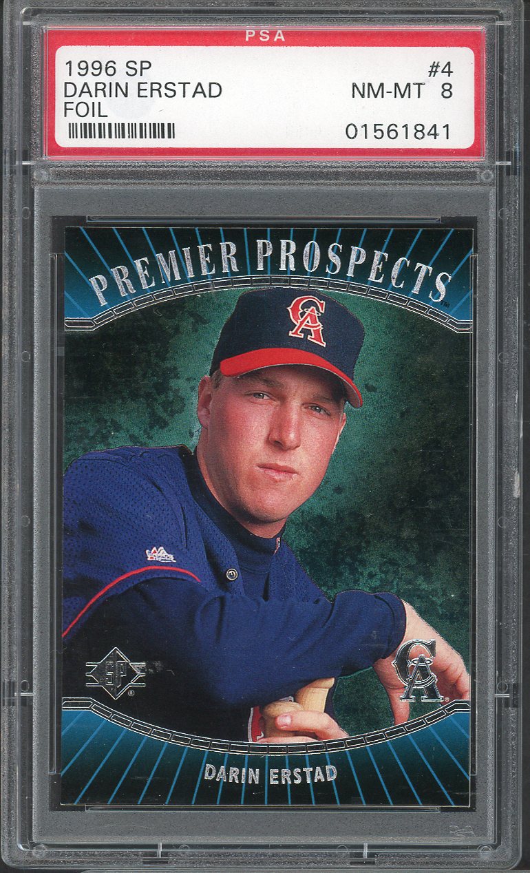 1996 SP #  4 Darin Erstad Angels PSA 8 NM/MT Foil 565051
