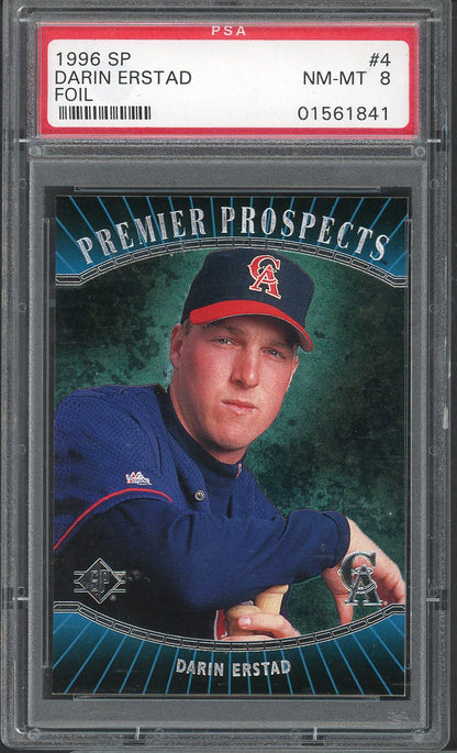 1996 SP #  4 Darin Erstad Angels PSA 8 NM/MT Foil 565051
