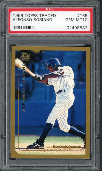 1999 Topps Traded #T65 Alfonso Soriano Yankees PSA 10 GEM MINT 565057