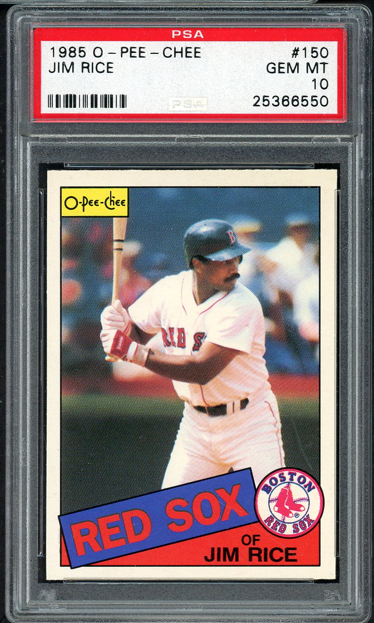 1985 O Pee Chee #150 Jim Rice Red Sox PSA 10 GEM MINT 565061