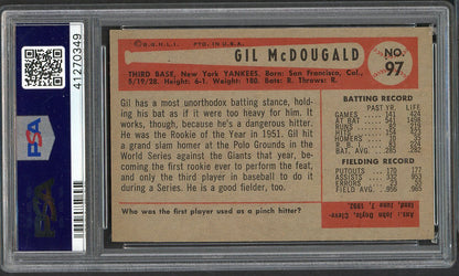 1954 Bowman Baseball # 97 Gil McDougald Yankees PSA 7.5 NM+ 565062