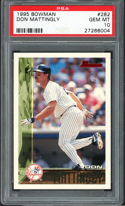 1995 Bowman #282 Don Mattingly Yankees PSA 10 GEM MINT 565087