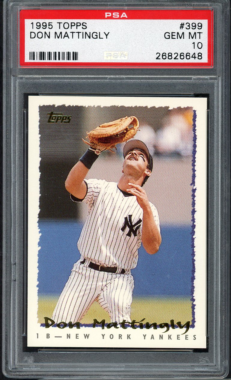 1995 Topps #399 Don Mattingly Yankees PSA 10 GEM MINT 565091