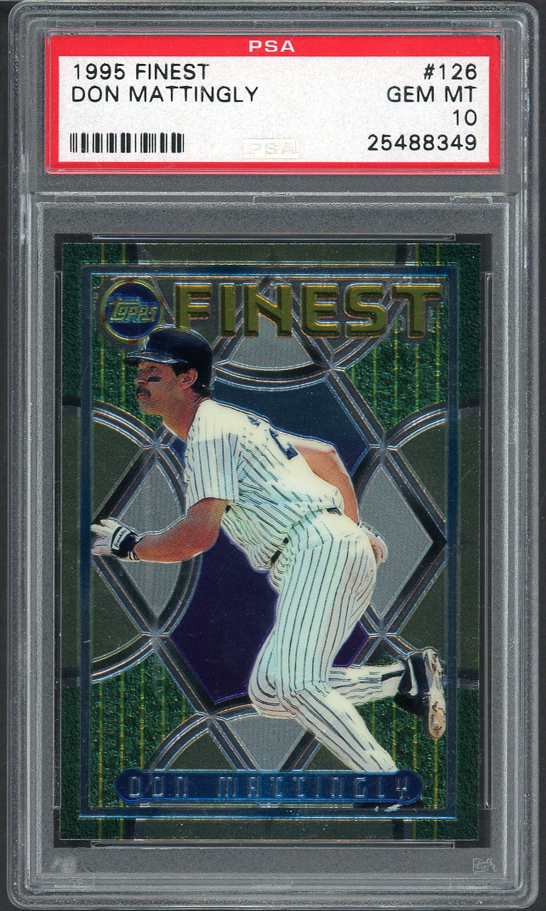 1995 Topps Finest #126 Don Mattingly Yankees PSA 10 GEM MINT 565094