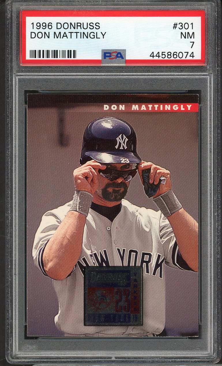 1996 Donruss #301 Don Mattingly Yankees PSA 7 NM 565100