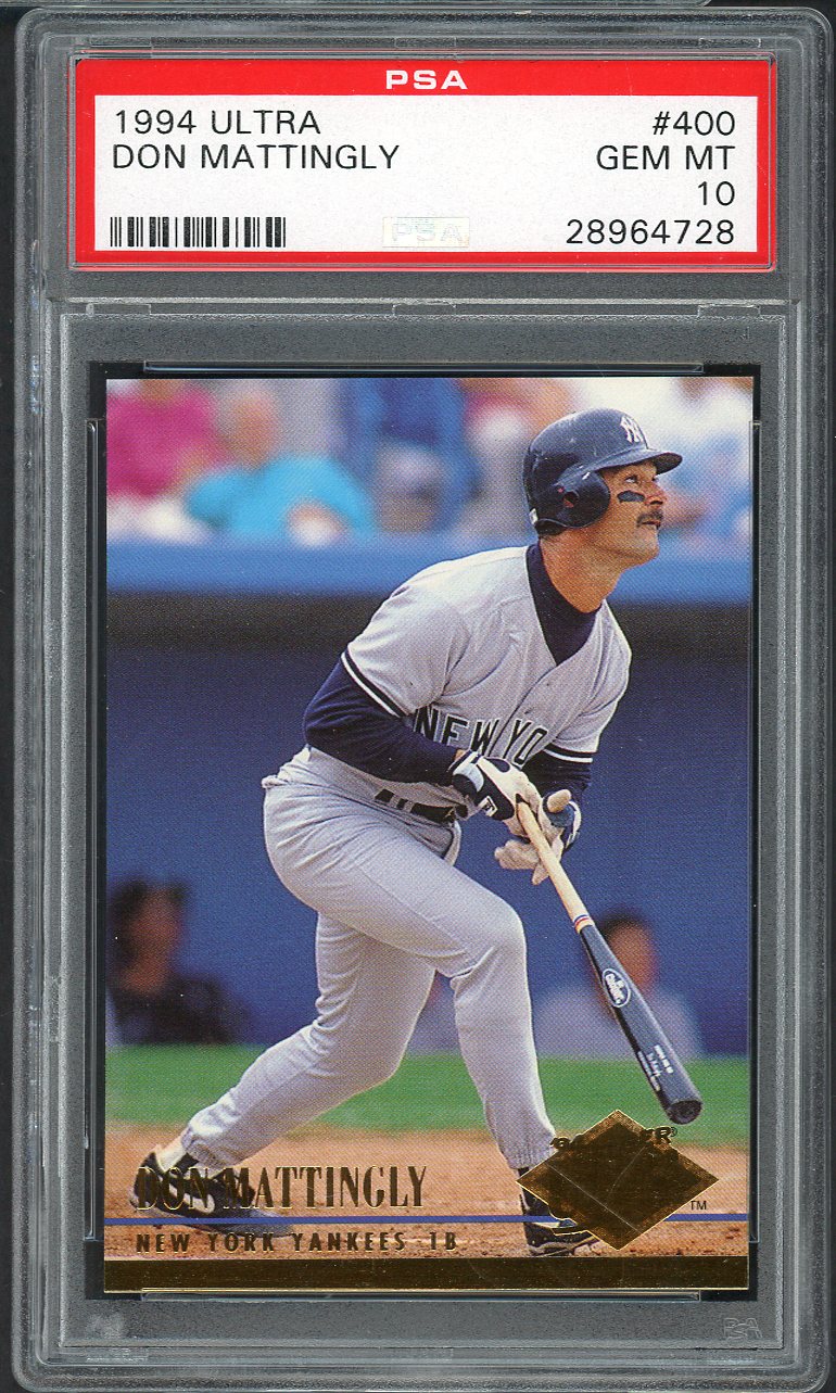 1994 Fleer Ultra #400 Don Mattingly Yankees PSA 10 GEM MINT 565101