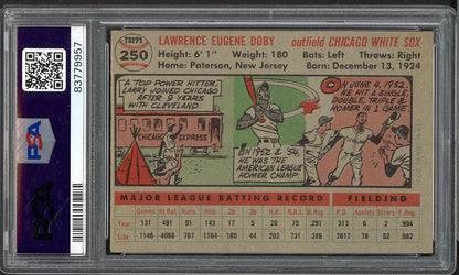 1956 Topps Baseball #250 Larry Doby White Sox PSA 6 EX-MT 565105