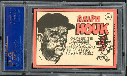 1969 Topps Baseball #447 Ralph Houk Yankees PSA 8 NM/MT 565129