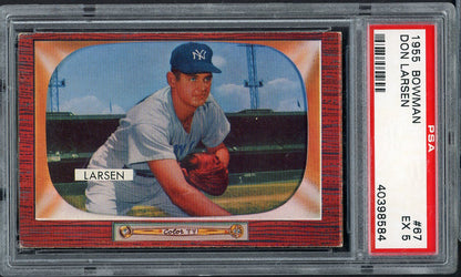 1955 Bowman Baseball # 67 Don Larsen Yankees PSA 5 EX 565137