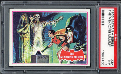 1966 Batman A Series #3A Menacing Mummy PSA 7 NM 565143