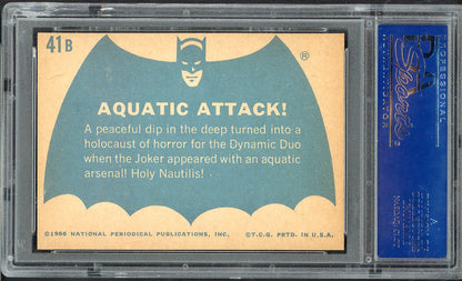 1966 Batman B Series #41B Aquatic Attack PSA 9 MINT oc 565147