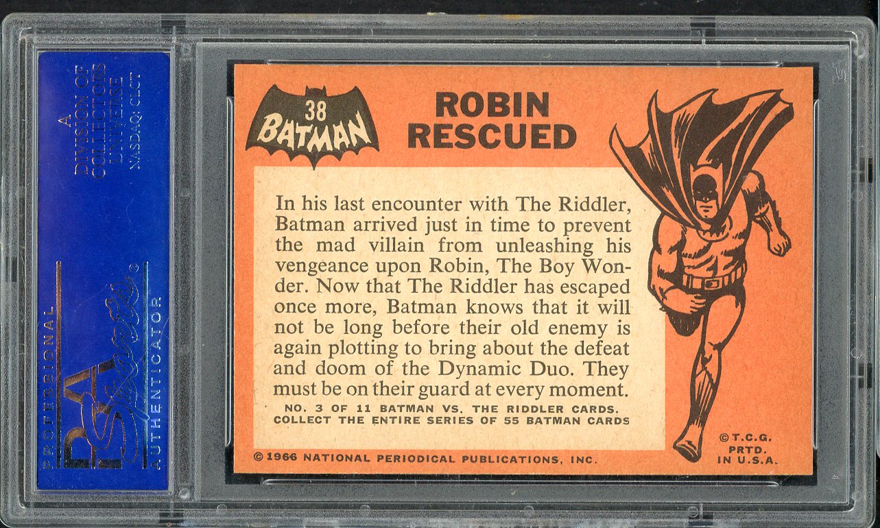 1966 Batman #038 Robin Rescued PSA 9 MINT oc 565149