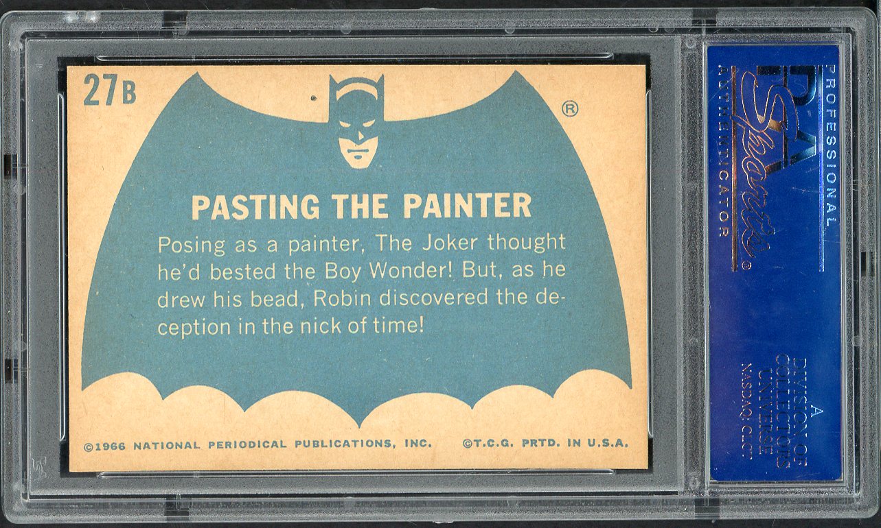 1966 Batman B Series #27B Pasting The Painter PSA 9 MINT oc 565150